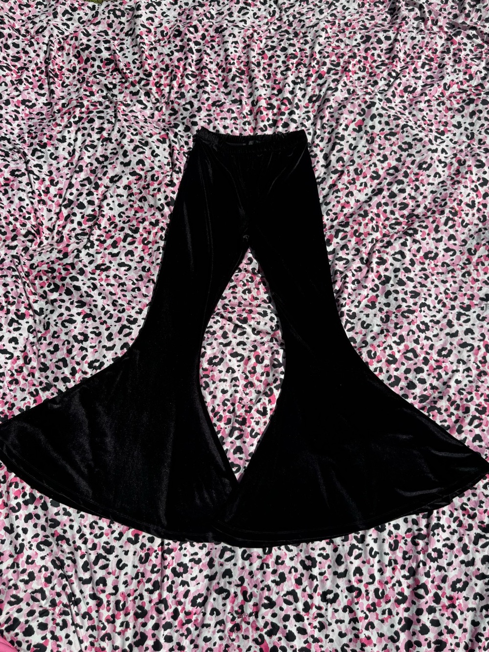 Widow Dollskill Black Velvet Flare Pants